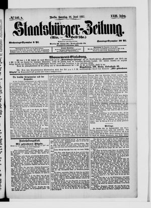 Staatsbürger-Zeitung vom 26.06.1887