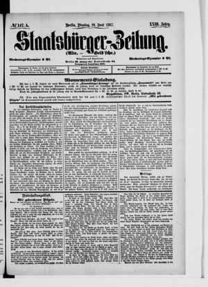 Staatsbürger-Zeitung vom 28.06.1887