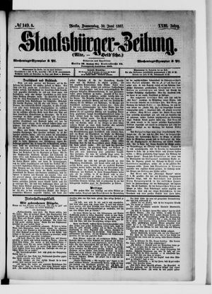 Staatsbürger-Zeitung vom 30.06.1887