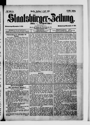 Staatsbürger-Zeitung on Jul 1, 1887