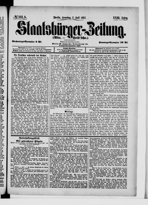 Staatsbürger-Zeitung vom 03.07.1887