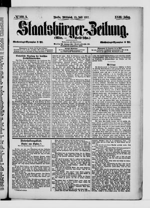 Staatsbürger-Zeitung vom 13.07.1887