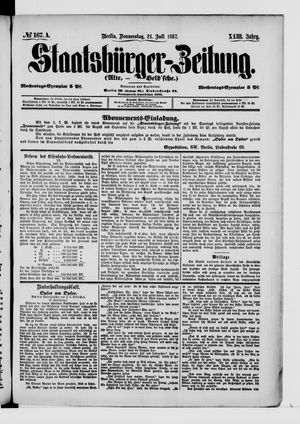Staatsbürger-Zeitung vom 21.07.1887