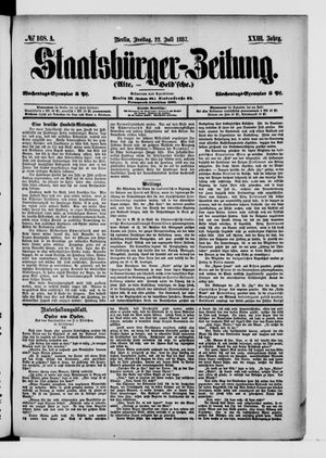 Staatsbürger-Zeitung vom 22.07.1887