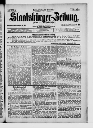 Staatsbürger-Zeitung vom 29.07.1887