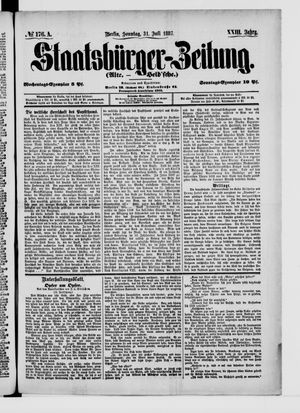 Staatsbürger-Zeitung vom 31.07.1887