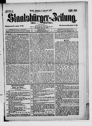 Staatsbürger-Zeitung on Aug 2, 1887