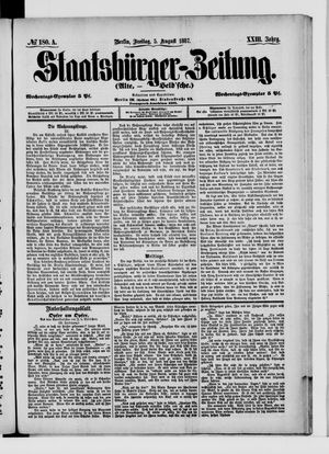 Staatsbürger-Zeitung on Aug 5, 1887