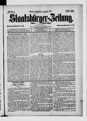 Staatsbürger-Zeitung on Aug 6, 1887
