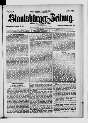 Staatsbürger-Zeitung vom 07.08.1887