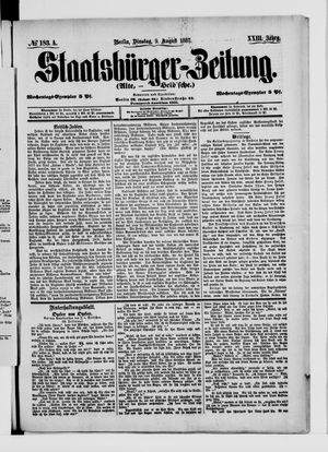 Staatsbürger-Zeitung on Aug 9, 1887