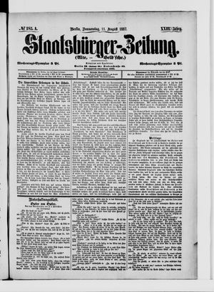 Staatsbürger-Zeitung on Aug 11, 1887