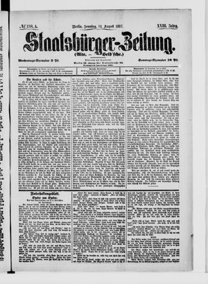 Staatsbürger-Zeitung vom 14.08.1887