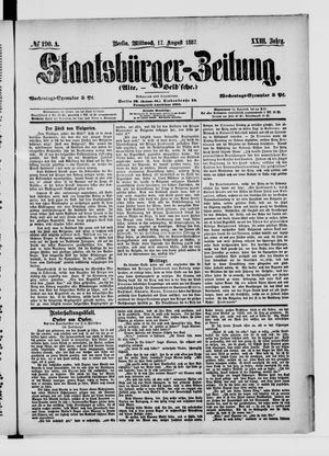 Staatsbürger-Zeitung on Aug 17, 1887