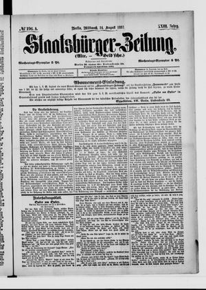 Staatsbürger-Zeitung vom 24.08.1887
