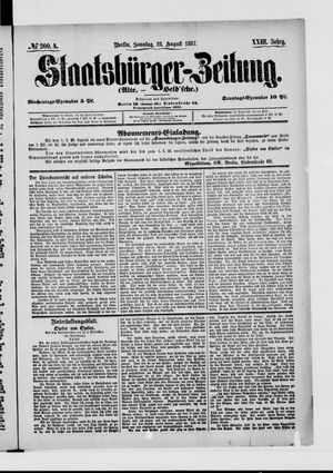 Staatsbürger-Zeitung vom 28.08.1887