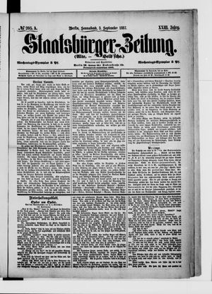 Staatsbürger-Zeitung vom 03.09.1887