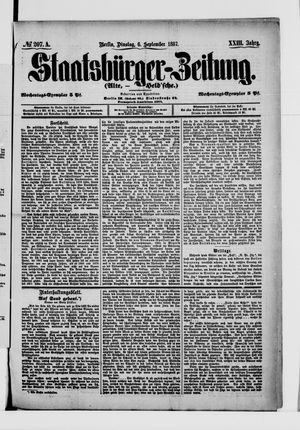 Staatsbürger-Zeitung on Sep 6, 1887