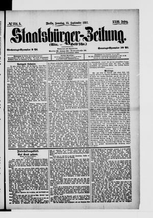 Staatsbürger-Zeitung vom 25.09.1887
