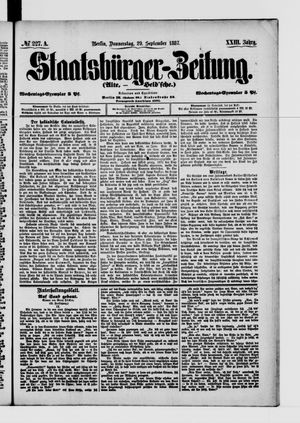 Staatsbürger-Zeitung vom 29.09.1887