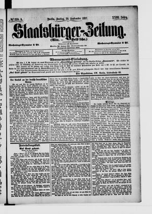 Staatsbürger-Zeitung vom 30.09.1887