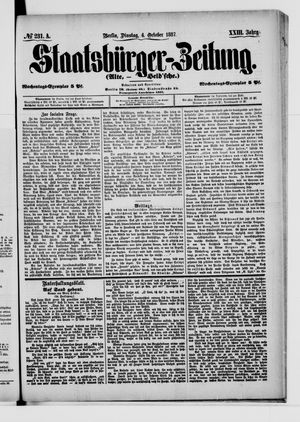 Staatsbürger-Zeitung vom 04.10.1887