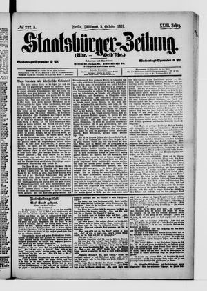 Staatsbürger-Zeitung vom 05.10.1887