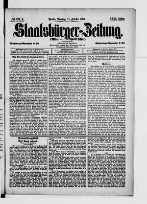 Staatsbürger-Zeitung vom 11.10.1887