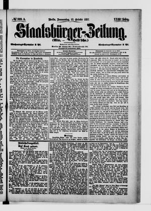 Staatsbürger-Zeitung on Oct 13, 1887