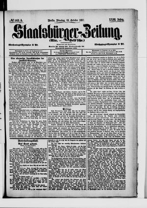 Staatsbürger-Zeitung vom 18.10.1887
