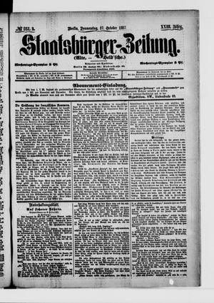 Staatsbürger-Zeitung vom 27.10.1887