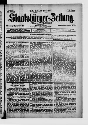 Staatsbürger-Zeitung vom 28.10.1887