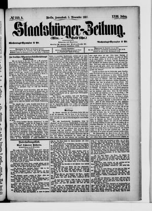 Staatsbürger-Zeitung vom 05.11.1887