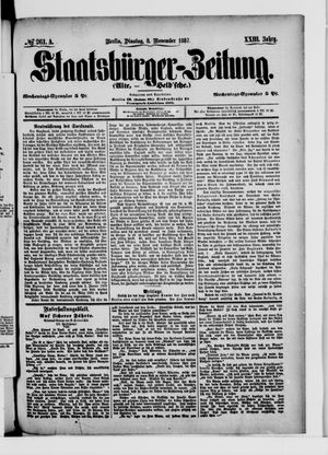 Staatsbürger-Zeitung on Nov 8, 1887