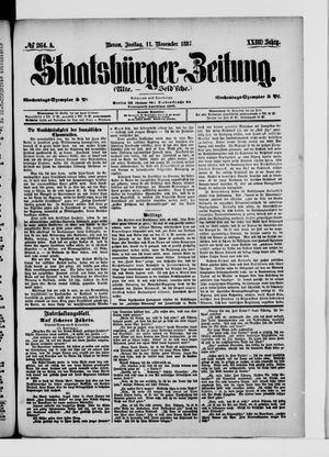 Staatsbürger-Zeitung on Nov 11, 1887