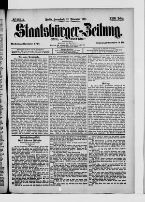 Staatsbürger-Zeitung vom 12.11.1887