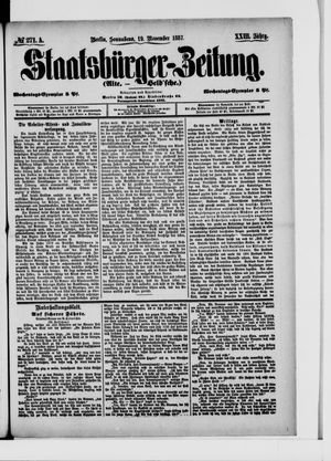 Staatsbürger-Zeitung vom 19.11.1887
