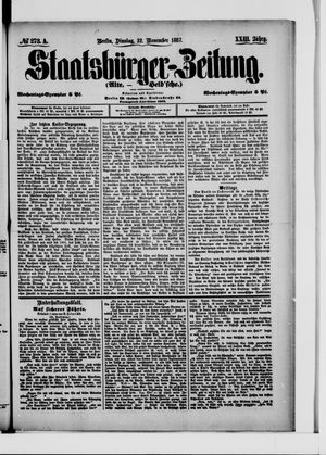 Staatsbürger-Zeitung vom 22.11.1887