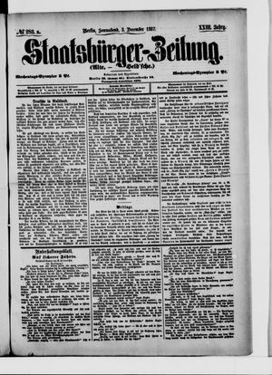 Staatsbürger-Zeitung vom 03.12.1887