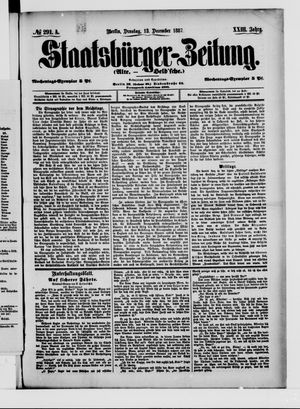 Staatsbürger-Zeitung vom 13.12.1887