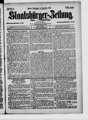Staatsbürger-Zeitung vom 14.12.1887