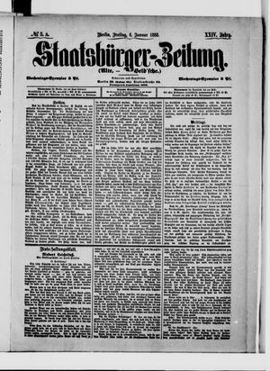 Staatsbürger-Zeitung vom 06.01.1888