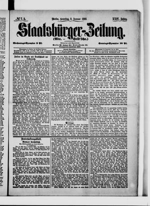Staatsbürger-Zeitung vom 08.01.1888