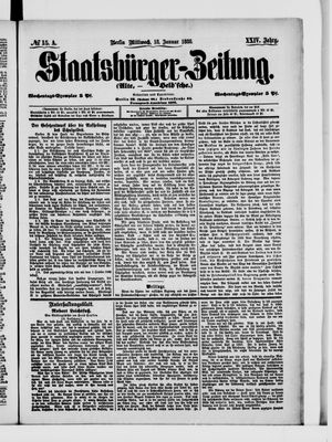 Staatsbürger-Zeitung vom 18.01.1888