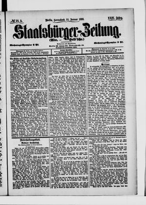 Staatsbürger-Zeitung vom 21.01.1888
