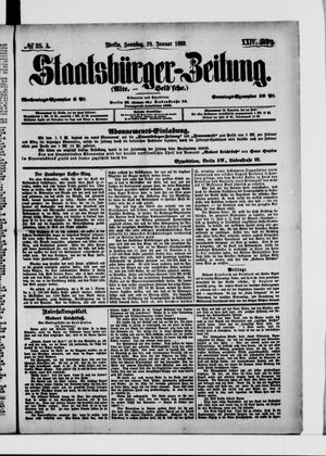 Staatsbürger-Zeitung vom 29.01.1888