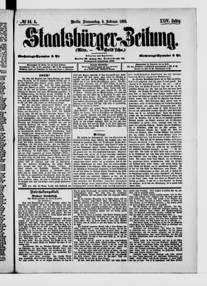 Staatsbürger-Zeitung vom 09.02.1888