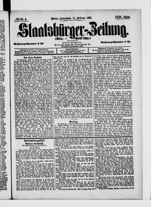 Staatsbürger-Zeitung vom 11.02.1888