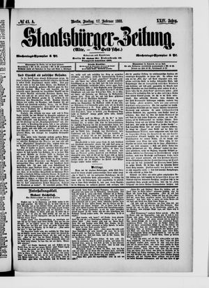Staatsbürger-Zeitung vom 17.02.1888