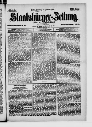 Staatsbürger-Zeitung vom 19.02.1888